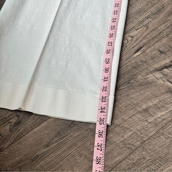 New!! BCBGMaxAzria White Linen Wide Leg Dress Pants Trousers - Sz 6 TALL GIRLS! - Picture 8 of 14